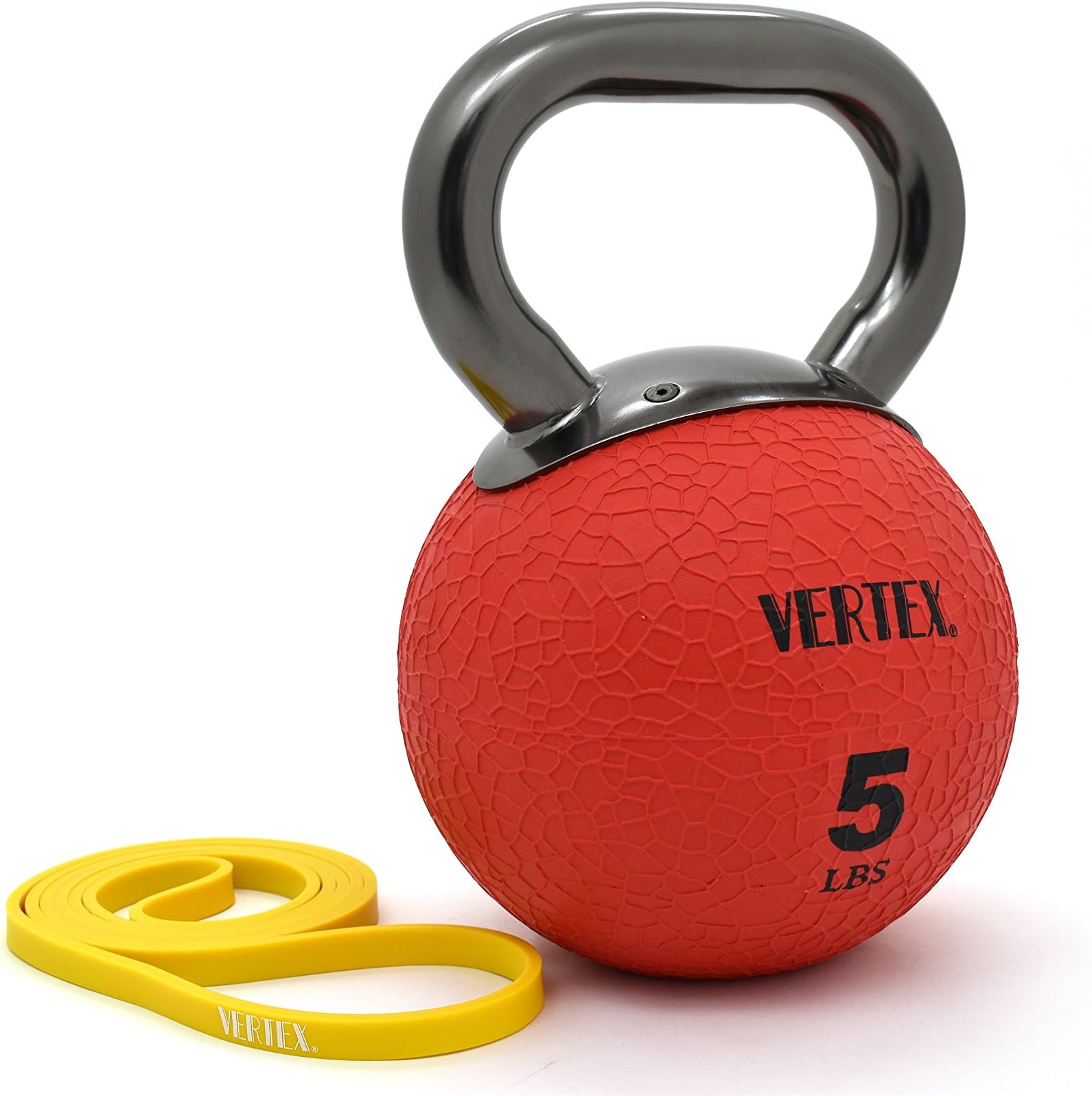 VERTEXTW Vertex Vertex Kettlebell Medicine Ball Fitness Workout Metal Handle with Power Band