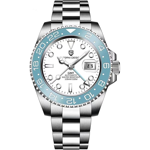 Amazon.com: SEAKOSS Men's 45mm GMT 10ATM Diving Automatic