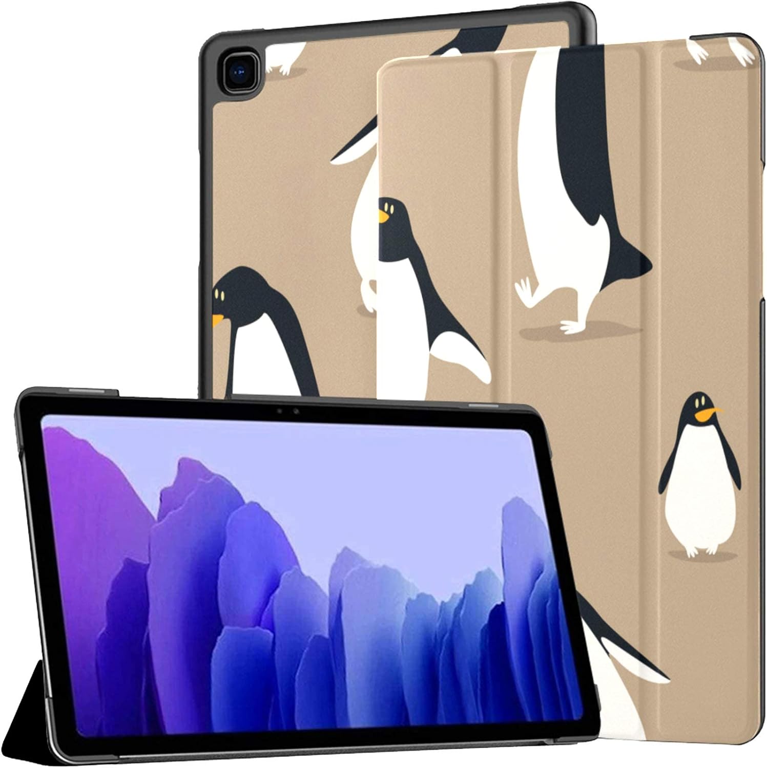 Samsung A7 Tablet Case Pattern Cute Penguins Funny Case Amazon.co.uk Electronics