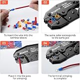 Preciva Insulated Wire Terminal Crimping Tool Kit 0.5-6mm² Ratchet Crimp Plier view 5