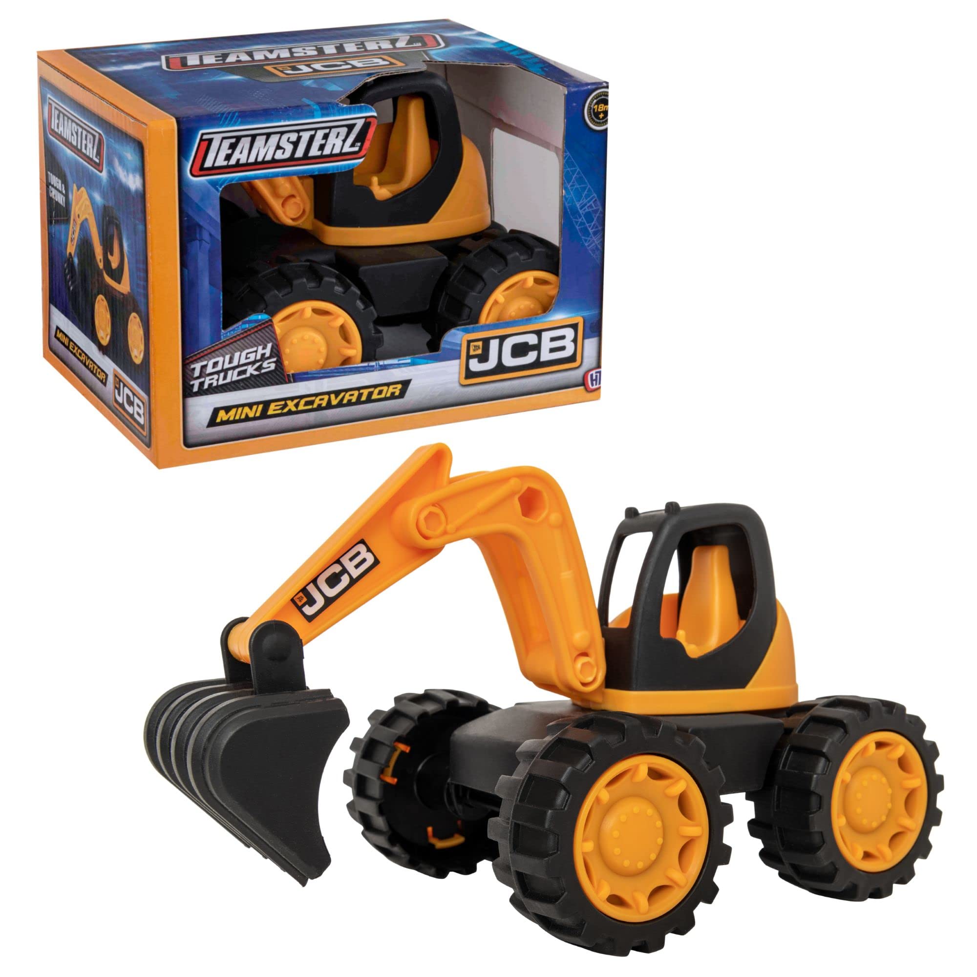 JCB - Kids Toys - Construction Excavator Toy - Truck Toy - iconic Construction Vehicles - Kids' Play Figures & Vehicles - 2 Year Old Boys & Girls Plus