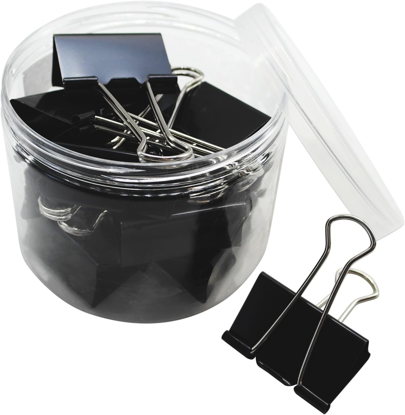 Autumn Love 51mm Large Foldback Paper Binder Clips Multipurpose Metal Black Clips Office