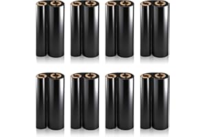 Affrolling 8 Rolls 4.33" x 244' Thermal Transfer Ribbon, Dual-axis Resin Enhanced Wax 1/2 Inch Black Core Ink Out Compatible 