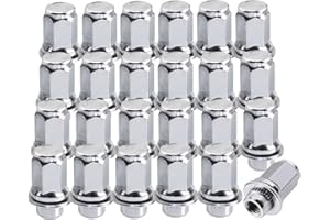 Set of 24 12x1.5mm 13/16 Hex 1.87 Inch Length OEM Factory Mag Lug Nuts, for Tacoma 4 Runner FJ Cruiser Matrix GX470/ GX460 SR