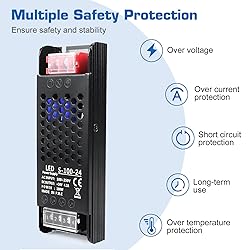 PZETCEIR LED Driver 24V 100W 4.1A Slim LED Power