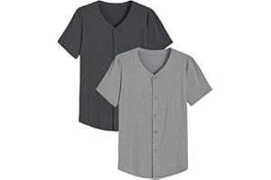 Latuza Men's Bamboo Viscose Button Down Pajama Shirt 2 Pack