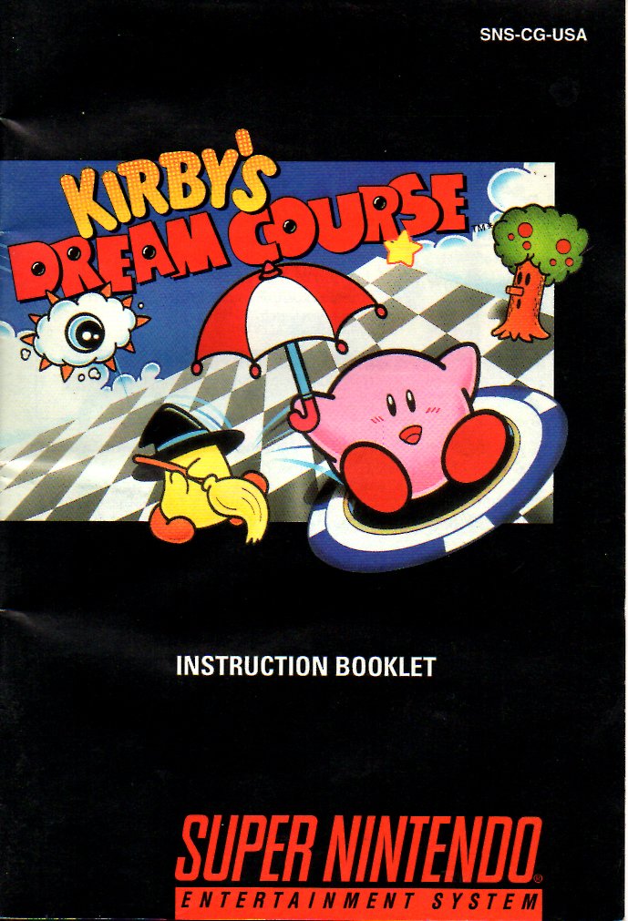 Super Nintendo Kirby Dream Course