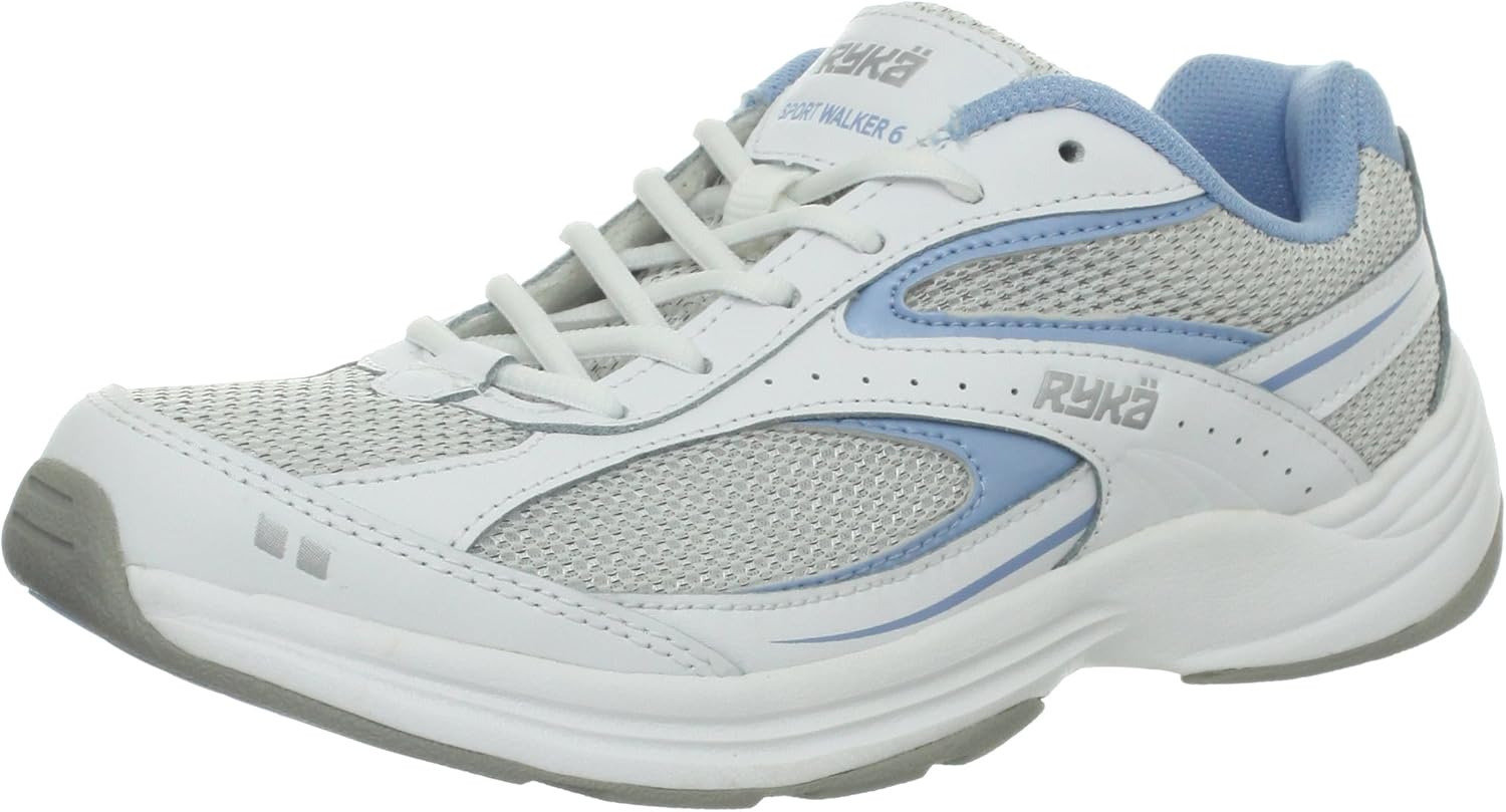 RYKA Womens Sport Walker 6W Sport Walker 6 White Size 9.5 Wide