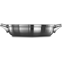 Calphalon Premier Space Saving Stainless Steel 12" Everyday Pan with Cover