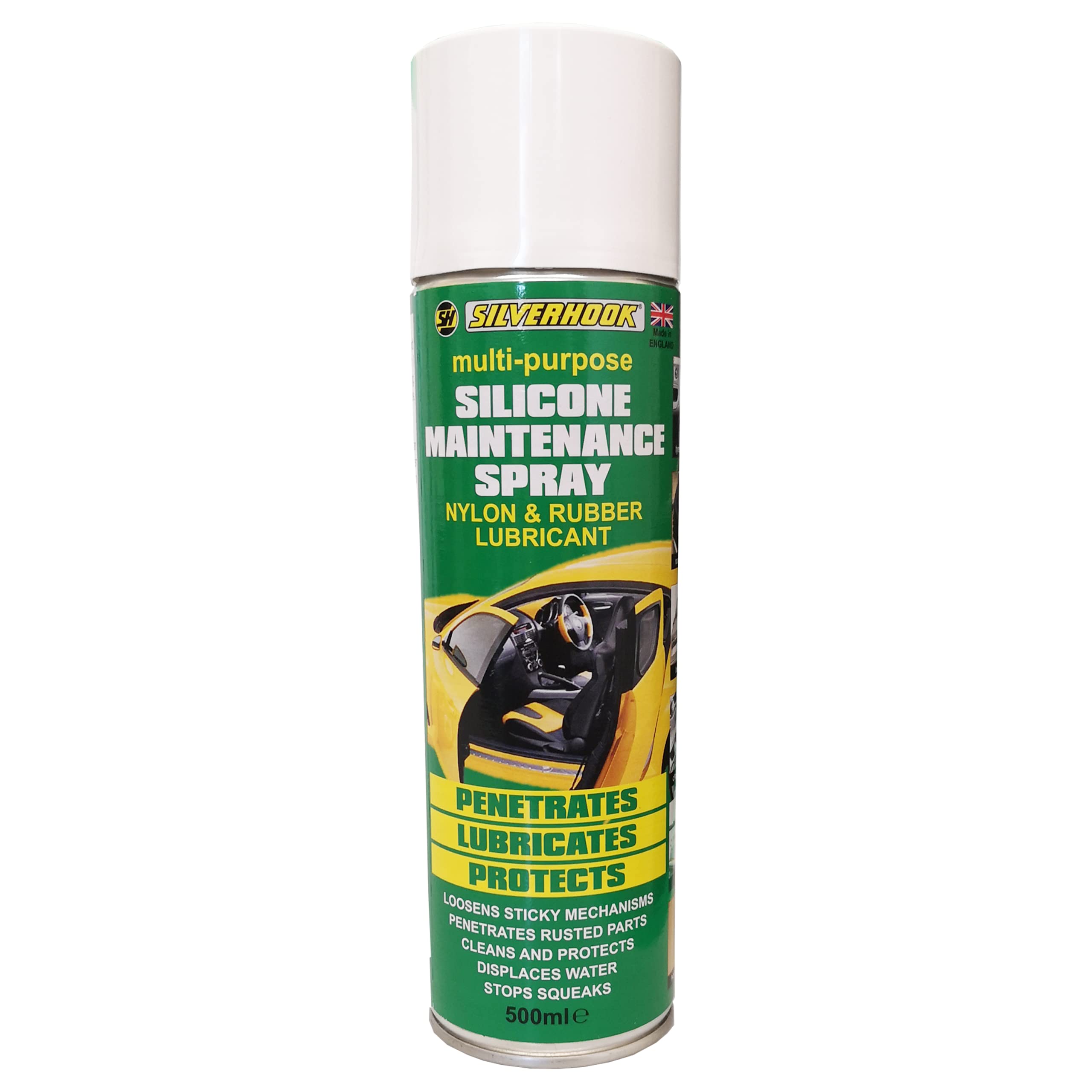 Silverhook SGNR1 Silicone Maintenance Spray, Nylon And Rubber Lubricant, 500 ml