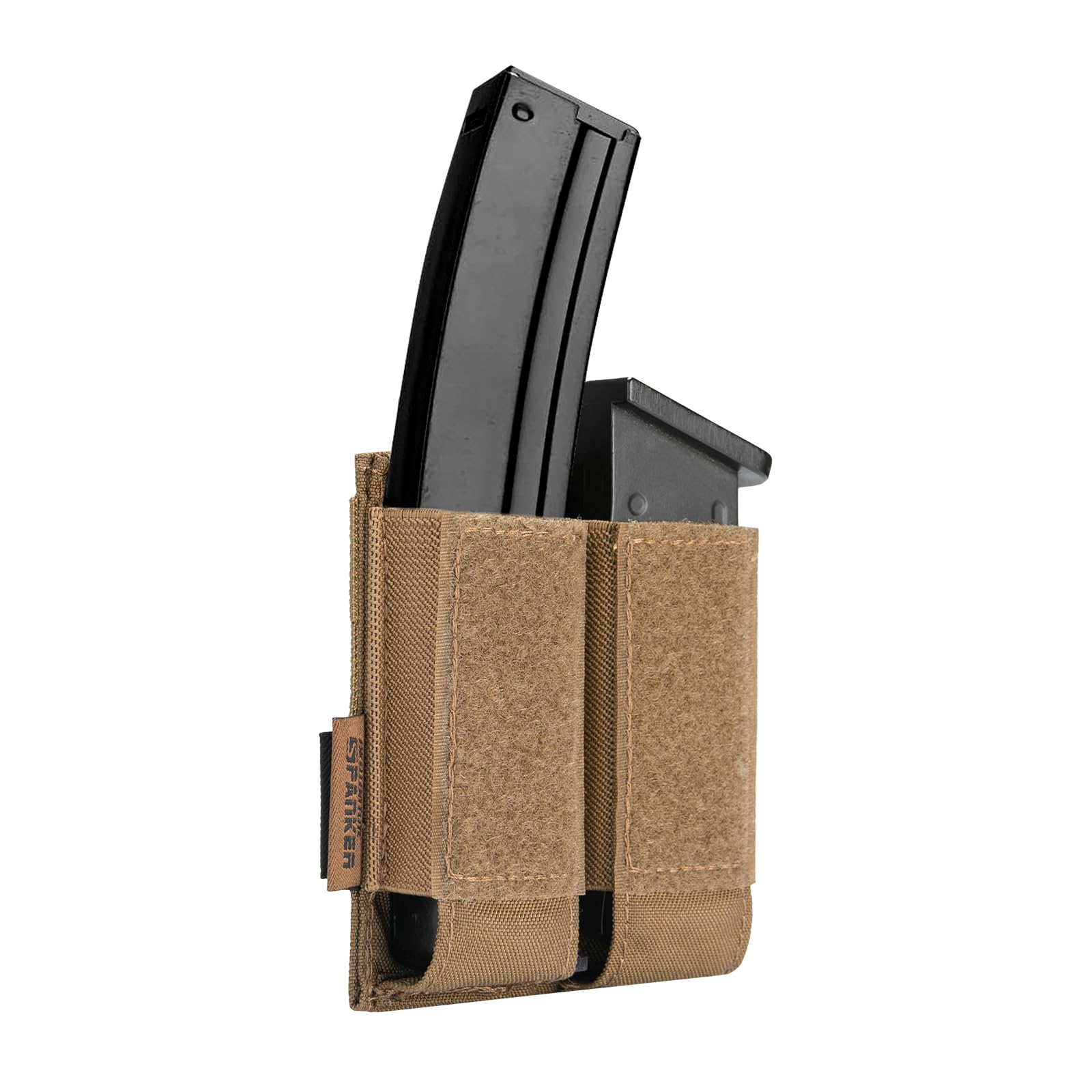 EXCELLENT ELITE SPANKER Pistol Mag Pouch for Glock 92F Double/Triple Molle Magazine Pouch(Double-Coyote brown)