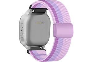 CHINBER Stretchy Bands for Gizmo Watch Band for Kids Compatible with Gizmo Watch 3 2 1/ Gabb Watch 3 2 1/ SyncUP/Cosmo JrTrack Watch, Soft Breathable Nylon Stretch Strap with Magnetic Clasp for Boys and Girls