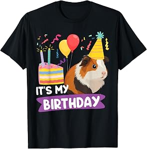 Guinea Pig Birthday It's My Birthday T-Shirt