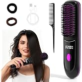Cordless Straightening Brush, Black, Mini for Travel | Wedding, Restaurant, Birthday Party