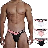 Meshal Men's Sexy Jockstrap Underwear With Breathable Bulge Pouch Low Rise Soft Fabric