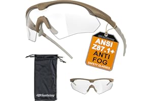 HTS HUNTERSKY S53 anti fog Tactical Shooting Range Safety Glasses Ballistic eye protection Hunting Airsoft Riding Pickleball