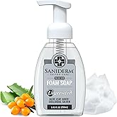 Saniderm Foaming Tattoo Soap (8.45oz Home Size) – Gentle Soap for Tattooed Skin, Infused with Antimicrobial Colloidal Silver, Aloe Vera, and Nourishing Sea Buckthorn Oil