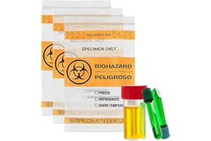 APQ SUPPLY APQ Biohazard Specimen Bags 6 x 9, Orange and Black 3-Wall Biohazard Bags 100 Pack, Clear 2 Mil Bio Hazard Bags, Waterproof Plastic Zipper Bags with “Pull Apart to Tear” Line and Document Pouch