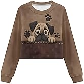 Suobstales Crop Tops for 5-14 Years Girls Kids, Long Sleeve Sweatshirt Clothes Round Neck Drop Shoulder T Shirt Pullover Tops