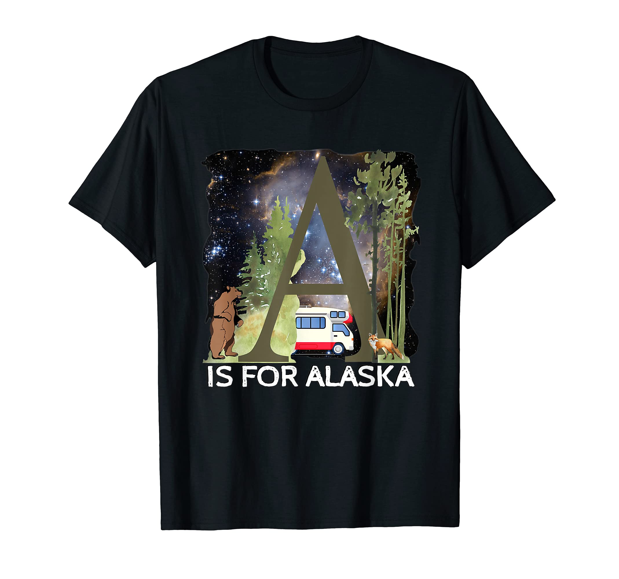 Alaska Travel Dreams Traveling Camper Wild North Adventure T-Shirt
