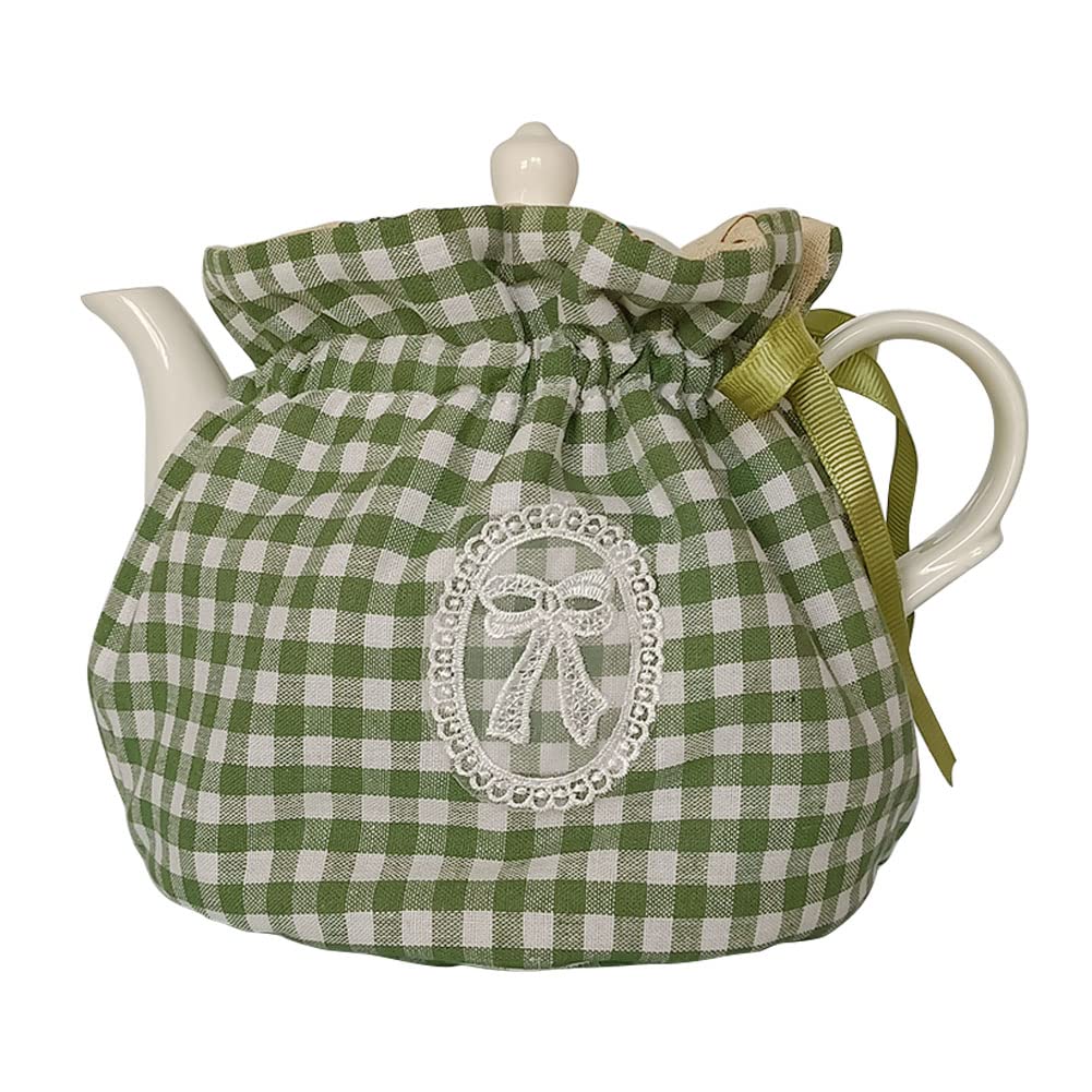 Tea Pot Cozies, Cotton Vintage Floral Teapot Dust Cover Tea Cosy, Kitchen Home Decorative Tea Pots Cozy with Insulation Pad for Housewife, Friend, Mom (Color #22)