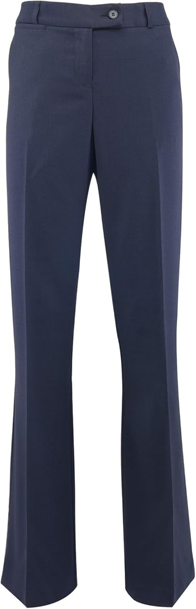 womens navy bootleg trousers
