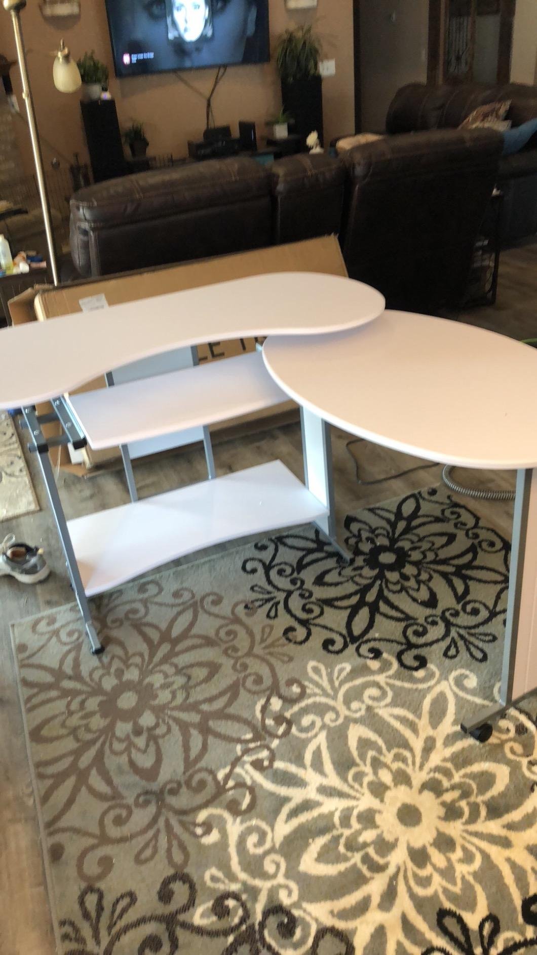 31/mo Finance LShaped Computer Desk, LITTLE TREE Rotating Corner