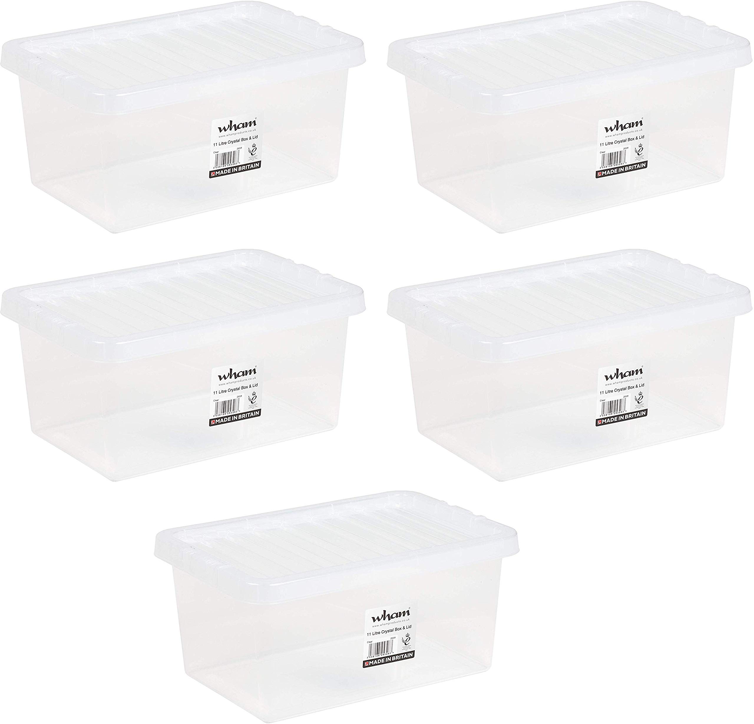 clear plastic stackable storage bins
