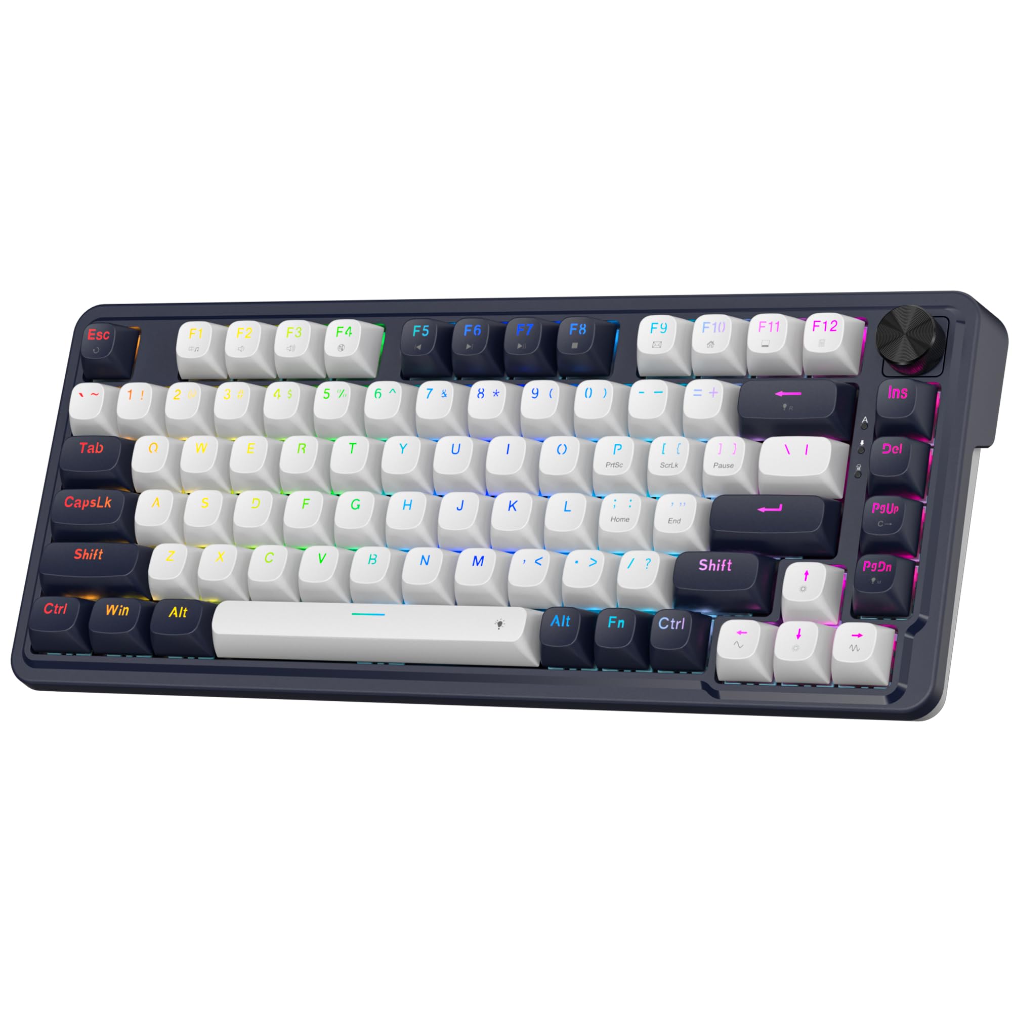 Redragon K673 HE Rapid Trigger Gaming Keyboard, 81 Keys 8K Wired Mechanical Keyboard w/Next-Gen UltraMag 100% POM Silky Magnetic Switch, Dual-Module Floating Structure Design, 2-Layer Noise Dampening Image