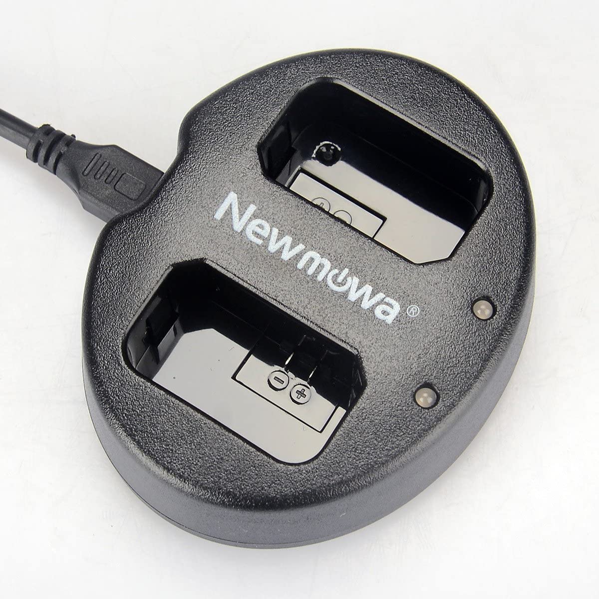 Newmowa Dual USB Charger for NP-FW50, Alpha a3000, Alpha a5000, Alpha a5100, a6000, a6100, a6300, a6400, a6500, Alpha 7, a7,Alpha 7R, a7R, Alpha 7S, a7S, a7S II, ZV-E10, NEX-3, NEX-3N, NEX-5