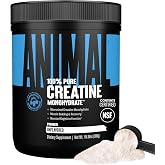 Animal Creatine Monoydrate Powder for Men &amp; Women | Unflavored 300g | 100% Pure Micronized Formula | NSF Certified | Boosts Cognition, ATP Production, Strength &amp; Recovery | Optimal Daily Health