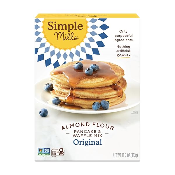 SIMPLE MILLS ALMOND FLOUR PANCAKE & WAFFLE MIX,...