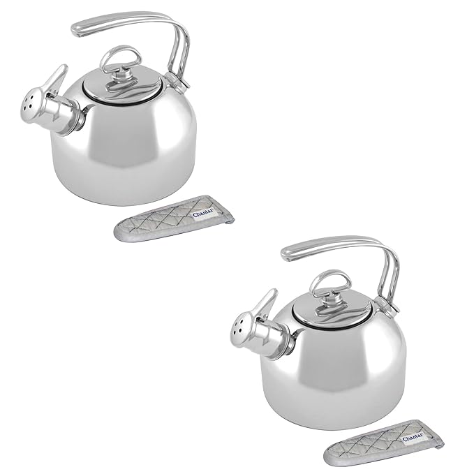 Chantal Classic 1.8 Quart Stainless Steel Harmonica Whistling Water