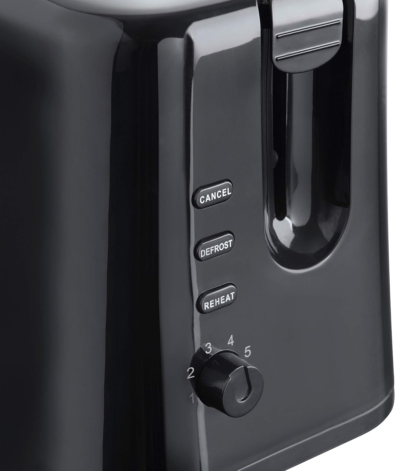 Quest 2 Slice Toaster/Variable Browning Control/Reheat and Defrost/Crumb Tray and Cord Storage/Black / 870W - Image 5