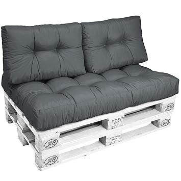 Beautissu Euro Pallet Cushions Eco Style 2x Pallet Furniture