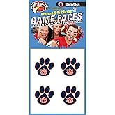 Fan-A-Peel Auburn Waterless Temporary Tattoos - Hypoallergenic Peel and Stick Waterproof Temporary Tattoos - Officially Licensed