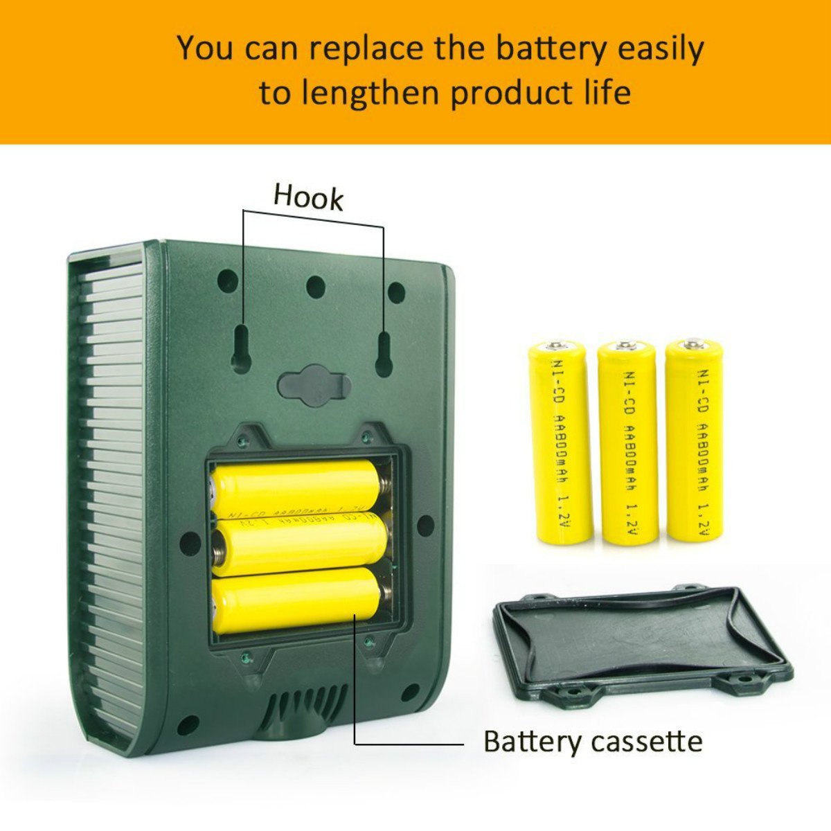 Repellente Ultrasuoni Drillpro Repeller Ultrasonico di Animali Repellente per gatti a Energia Solare Repellente per Animali 5 Modalit  Frequenza Regolabile