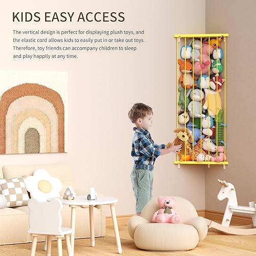 Stuffed Animal Storage Shelf Organizer(Patented) Corner Stuffed