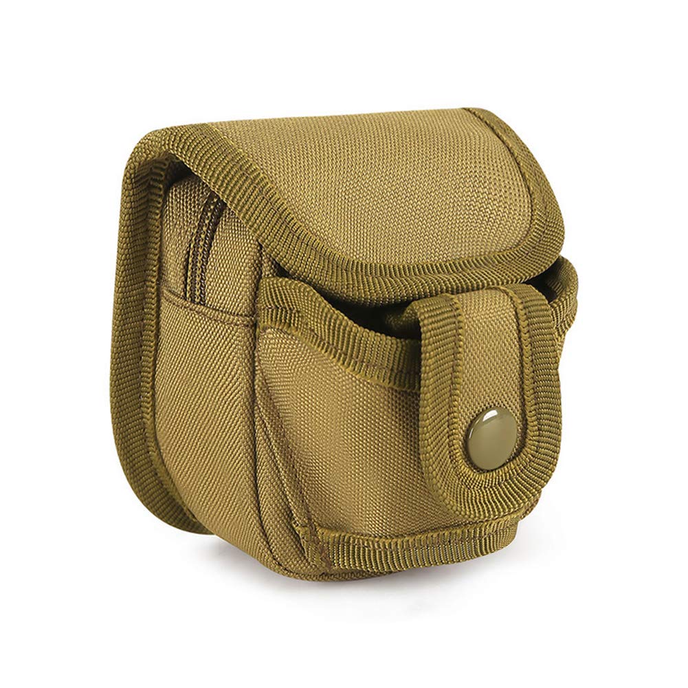 Huntvp Tactical Slingshot Pouch Molle Military Catapult Slingshot Storage Bag for Outdoors Hunting (Brown)
