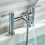 Luckyhome Bath Taps with Shower Filler Mixer Chrome Solid Brass BM025 view 2