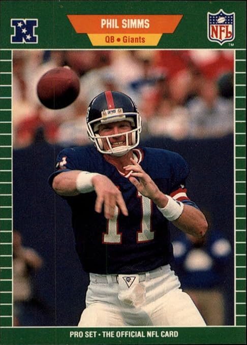 Amazon 1989 Pro Set Football Card 291 Phil Simms Collectibles 