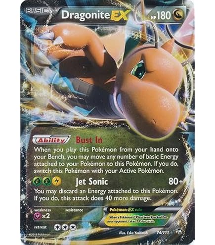 dragonite ex pokemon card price Amazon.com: Pokemon - Dragonite-EX (106/108) - XY Evolutions