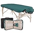 EARTHLITE Premium Portable Massage Table Package SPIRIT - Spa-Level Comfort, Deluxe Cushioning incl. Flex-Rest Face Cradle & Strata Face Pillow, Carry Case (30/32” x 73”) - Made in USA