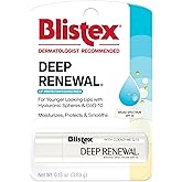 Blistex Deep Renewal Lip Protectant SPF 15, 24 Hr Moisture, 0.13 oz | Moisturizing &amp; hydrating lip balm with sunscreen and Hylaluronic Spheres for smooth, soft, younger looking lips