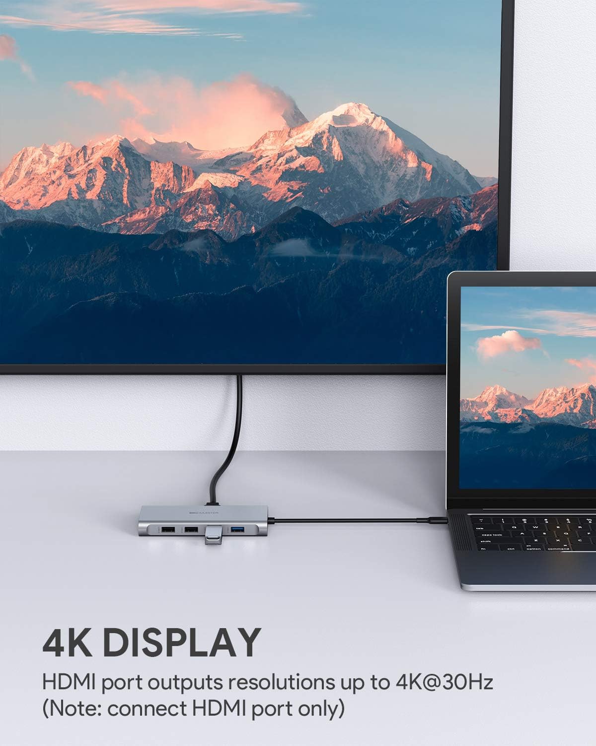 USB C Hub BC MASTER 10-in-1 Type C Adapter with Ethernet Port, 4K HDMI, VGA, 2 USB 3.0, 2 USB 2.0, 100W USB C PD Charging, SD/TF Docking Station for MacBook Pro/Air(Thunderbolt 3), Other USB-C Devices: Computers & Accessories