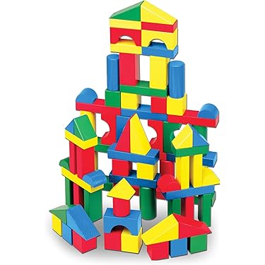 Juego De Bloques De Construcción De Madera Para Niños Pequeños, Juegos De Mesa De Ladrillos Apilables, Juguetes Educativos De Aprendizaje Preescolar Para 30 Bloques Con Caja De Madera