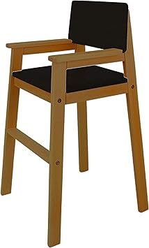 Madyes Chaise Haute En Bois De Hetre Naturel Et Gris Design Moderne Chaise Haute En Hetre Pour Table De Salle A Manger Chaise Haute Pour Enfants Amazon Fr Cuisine Maison