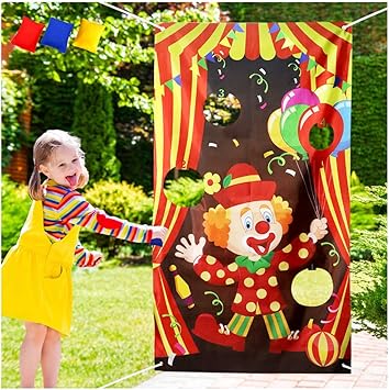 Indoor Outdoor Throwing Games For Kids Carnival Party Decoration Suppliers Clown Carnival Party Games For Kids