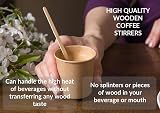 Edenpack 2000 Disposable Wooden Coffee Stirrers 5.5 Inch Eco Friendly view 5