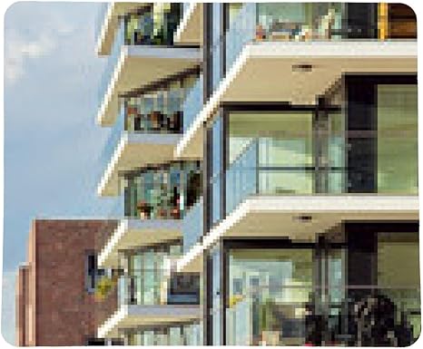 My Puzzle Design Tappetino Per Mouse Palazzi Moderni Con Balconi Amazon It Elettronica